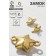 Magnetic “Star” castle (set 2 pcs.), Color gold