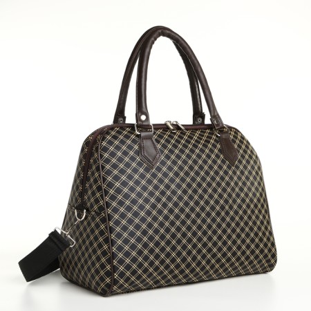 Road bag with lightning, brown color
