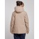 Ski jacket female winter, size 58, beige color
