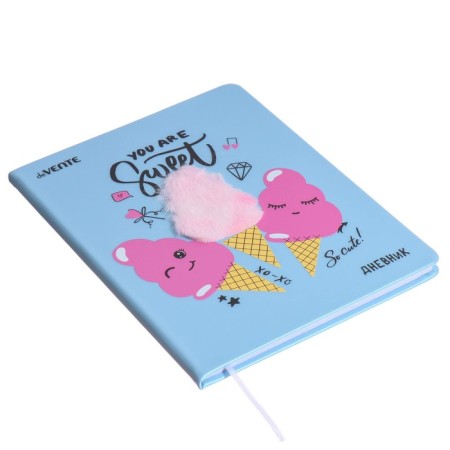 Universal diary for grade 1-11 Cotton Candy, solid cover, artificial leather, silkography, liesse, 80 g/m3-1