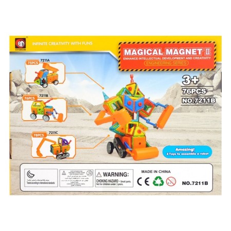 Magnetic designer "Magic Magnet", 76 parts-6