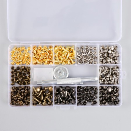 Ground set 180 pcs 12 species (8x12 mm; 8x8 mm; 6x6 mm) 17.2x9.5x2.3 cm-1