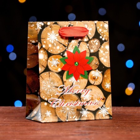 Laminated package "Merry Christmas" 11.5 x 14.5 x 6 cm
