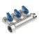 Collector "STM", 3/4 "x16 mm, 3 outings, with ball valves, for m/n pipes, nickel.