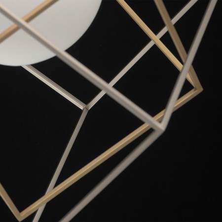 Lamp "Prism", 7W LED 3000k 560lm, nickel color, bronze-4
