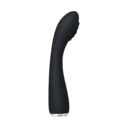 Vibrator prr Shio-Pro silicone, 21 cm, black color-9