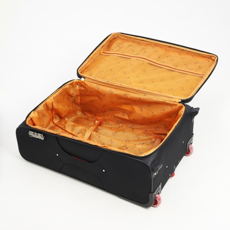 Big suitcase 28 ", a lightning department, code castle, 3 wheels, 2 outer pockets, black color-8