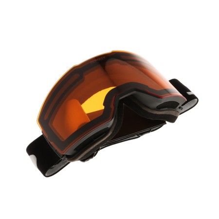 Premium mask glasses, for motorcycle, removable two-layer glass, two colors orange, green-15
