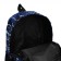 School backpack from textiles on lightning, 3 pockets, blue color
