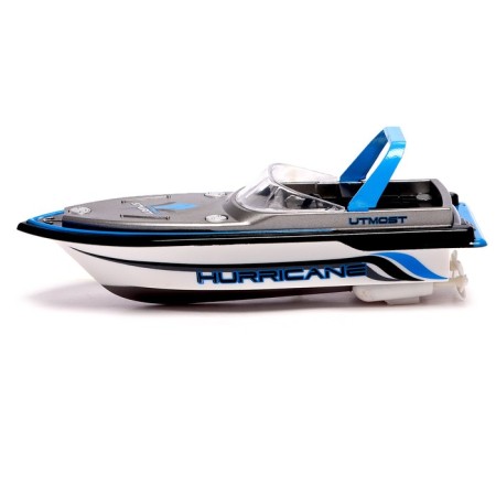 The radio -controlled mini boat boat works on the battery, the color is blue-1