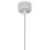 Suspended lamp PL18 WH/CL MR16 GU10 Ceiling cylinder white, transparent