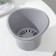 Kashpo for flowers with an insert "Lagoon", 600 ml, d = 13 cm, h = 9 cm, color gray color