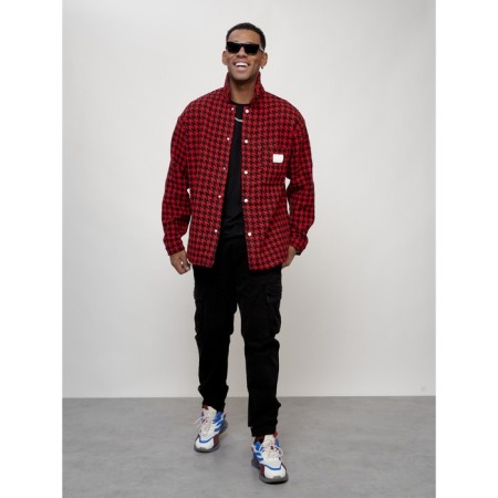 Male windbreaker, size 48, red color-8