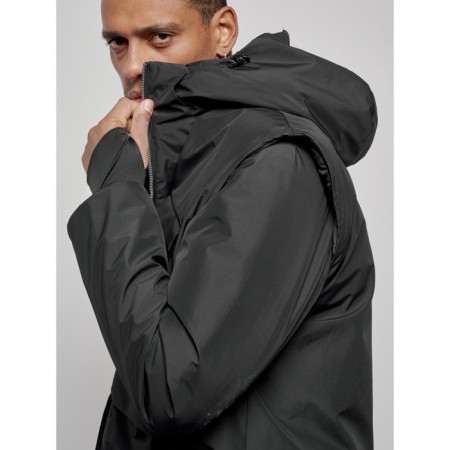 Luy jacket transformer male winter, size 56, black color-4