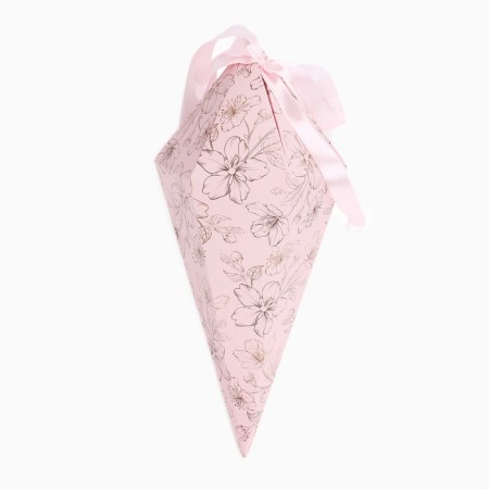 Carriage - hexagon for flowers "Flower composition", pink, 15 x 35 x 15 cm-4