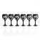 Set of glasses for the wine "rose" 6 pcs, 220 ml, mix