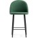 Metal amisore stool/velor, black/gray 48x53x95 cm