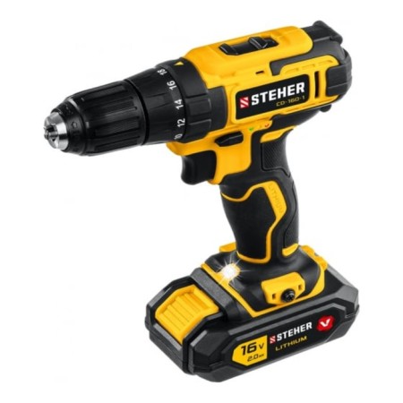 Drill screwdriver Brush Steher CD-160-1, 350-1350 rpm, 1 AKBX2 Ach, 2 Skor., 35 Nm