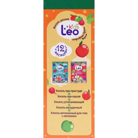Кисель Leo Kids Леовит общеукрепляющий, 5 пакетов по 12 г-3