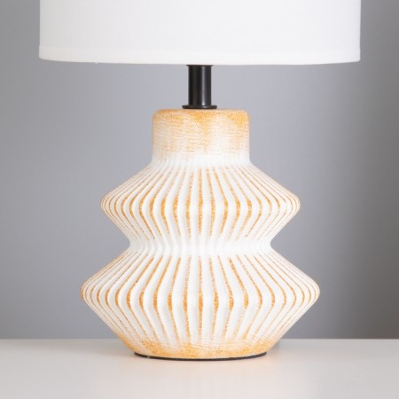 Table lamp "CRIM" 1x40W E14 beige/orange 18x18x29cm-3