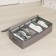 Shoe storage box "Ron", 58 × 30 × 15 cm, gray color