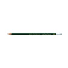 Pencil Art Black Baber-Castel Castell® 9000 Professional B with Eraser Green