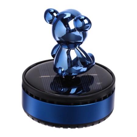 Accessory on a car panel, with a flavor, bear, blue, plastic-1
