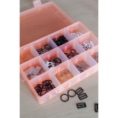 Step ring, metal, 10 mm, 20 pcs, white color-2