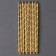 Stars of cocktail tubes, set 12 pcs., Color gold