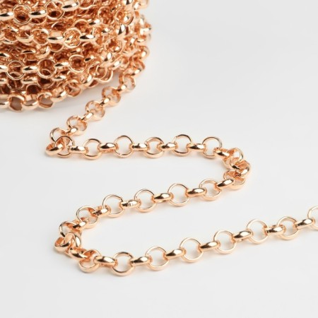 A chain for a bag, iron, d = 7 mm, 10 ± 0.5 m, gold color-2