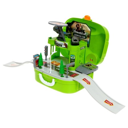 Parking "Dinosaur", in a backpack, with a helicopter platform, 1 dinosaur, 1 machine-3