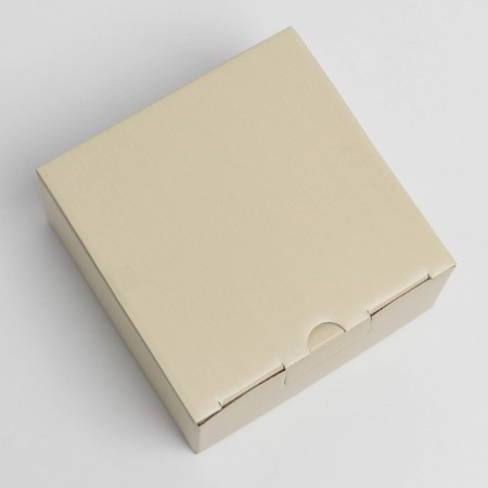 Gift folding box, packaging, "beige", 15 x 15 x 7 cm-1