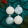 Set of balls plastic D-10 cm, 4 pcs "Melody" disco assorted, white