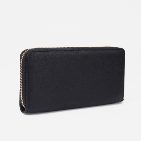 Women's wallet with lightning, black color-1