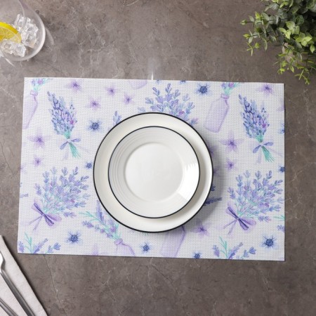 A set of serving napkins on the table “Calm”, 4 pcs, 45 × 30 cm, purple color-4