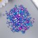 Beads for creativity plastic "Round. Gradient. Mermaid Fiolet" d = 3-8 mm, set 10 grams