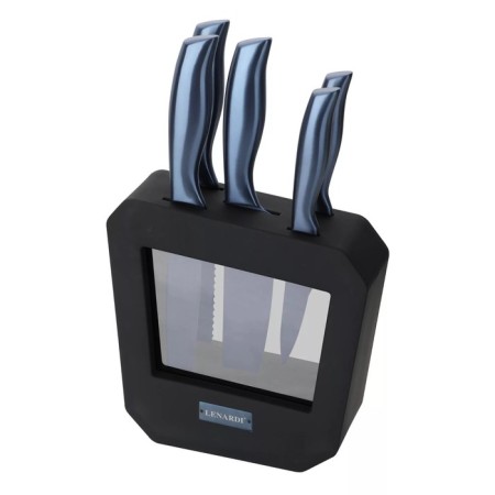 Lenardi knife set, on a stand, 5 items