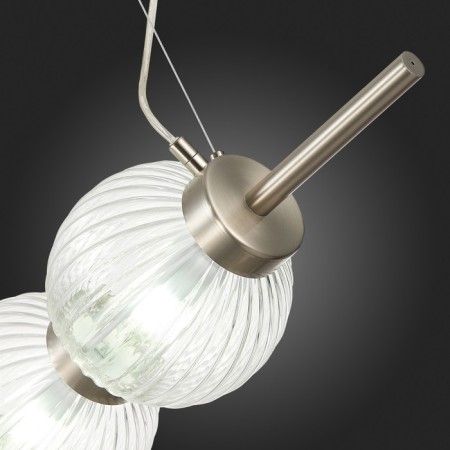 Suspension lamp ST LUCE. SL1155.113.03. Marena. 3x40 W, E14, 83x16.5 cm, Nickel color-10