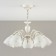 Suspended chandelier Citilux "Latur" CL413250, 36x33 cm, 5x75W, e27, white color