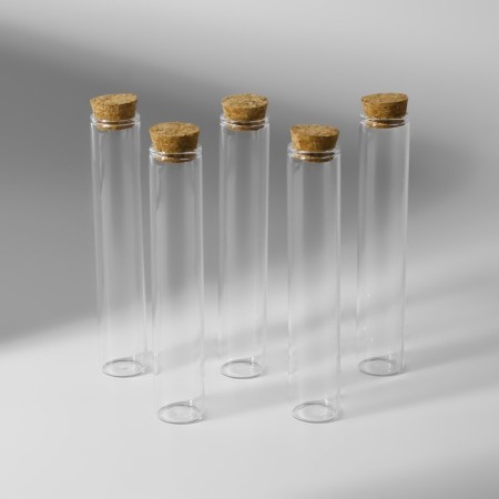 A set of jars for storing beads, d = 2.2 × 12 cm, 5 pcs, in a container, 13.5 × 13.5 × 3.5 cm-2