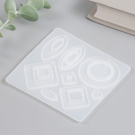 Mold Silicon "Earrings" 11 items 9x9.5x0.4 cm-1