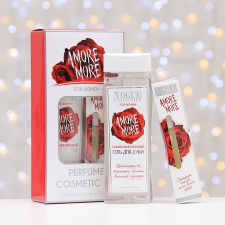 Gift set Female amore More, shower gel 250 ml, perfumery water 30 ml-3
