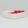 Ceramic bowl for rodents double "heart" 10 x 8 cm