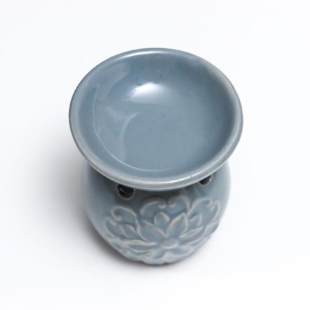 Aroma lamp ceramics "Flower and curls" mix 7.5x7x7 cm-3