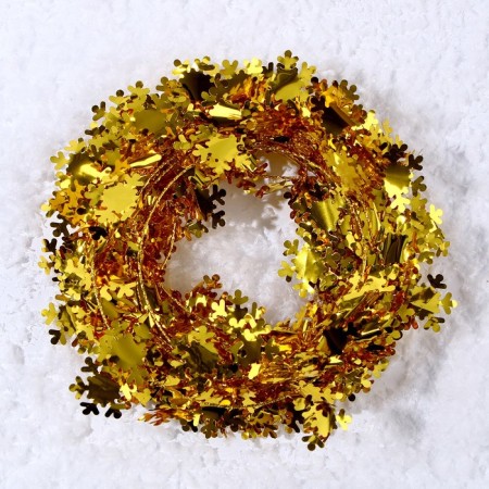 Wire for crafts and decor "Snowflake" length - 5 meters, gold color