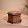 Wooden box, batik 10x11x7 cm
