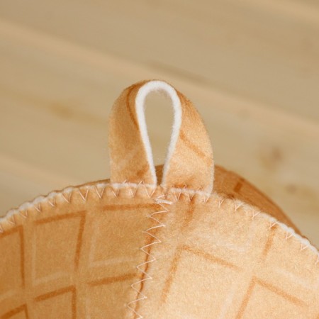 Bath cap with a children's print "Wafelka"-1