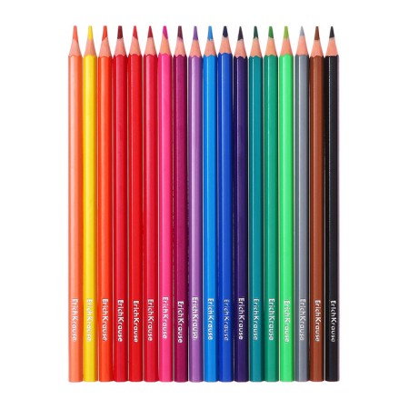 Pencils of 18 flowers Erichkrause, plastic, hexagonal, soft 2.6 mm neck, cardboard packaging, light sharpening, euro suspension-6