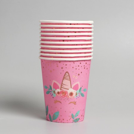 A set of paper utensils "Magic Birthday", for 10 people-3