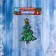 Stick on the glass "New Year tree" 11.5x14 cm